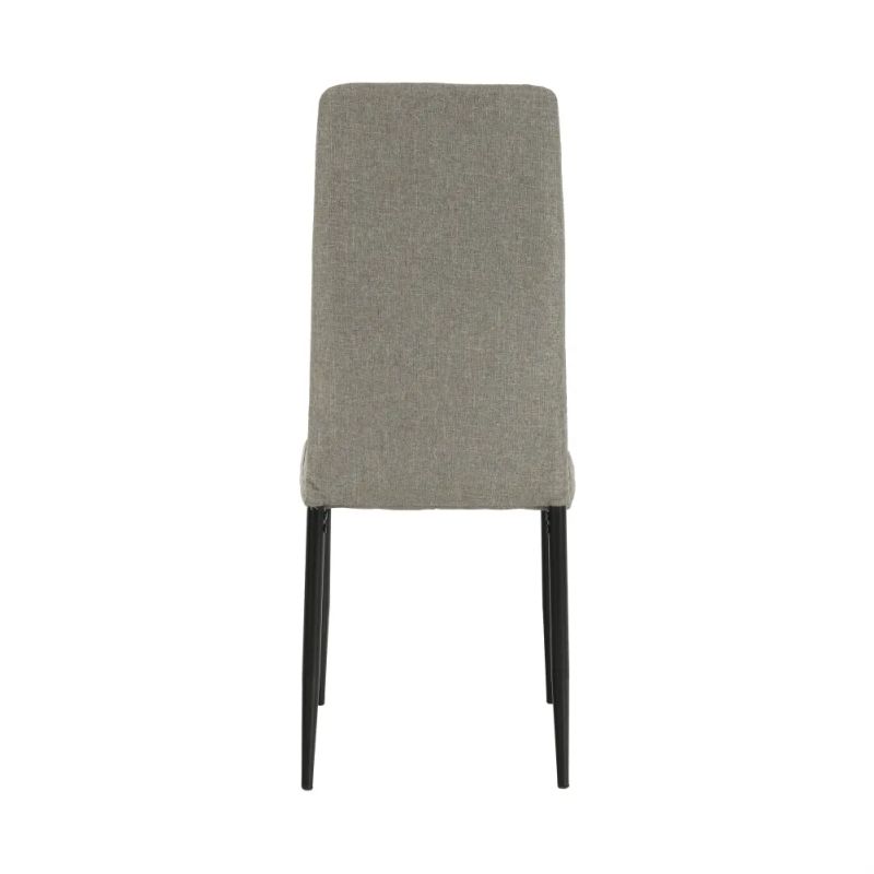 Stolička s jednoduchým dizajnom hnedá látka