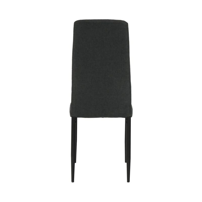 Stolička s jednoduchým dizajnom tmavosivá látka