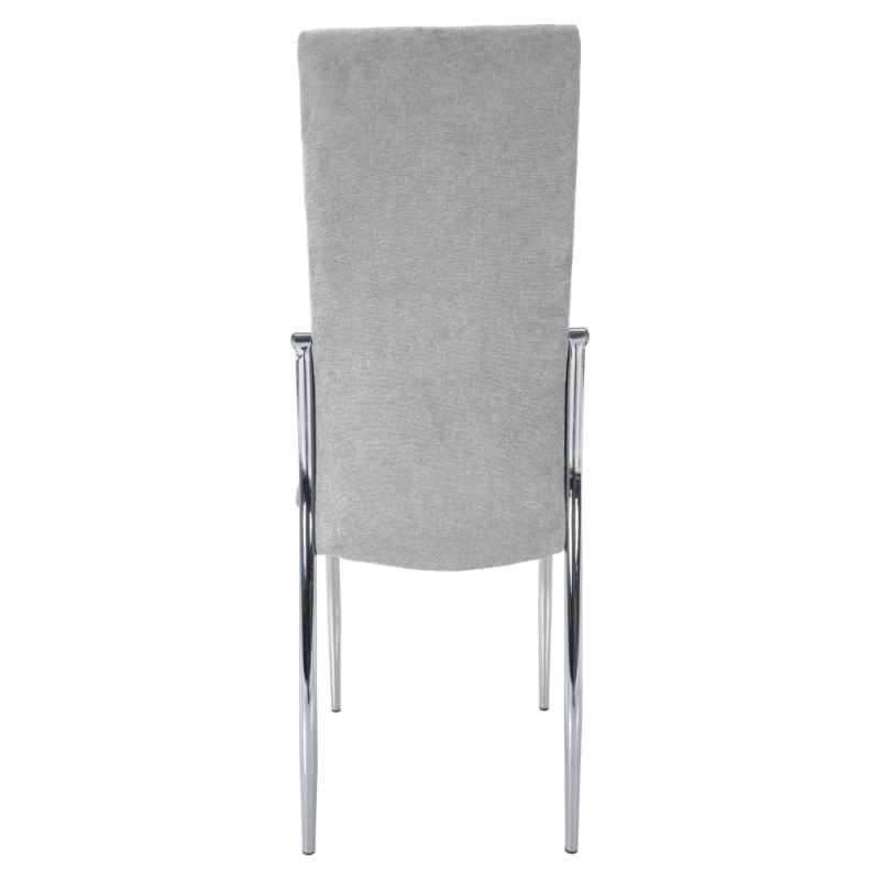 Jedinečná pohodlná stolička v sivej látke