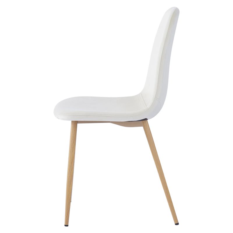 Komfortná stolička béžová Dulux Velvet látka