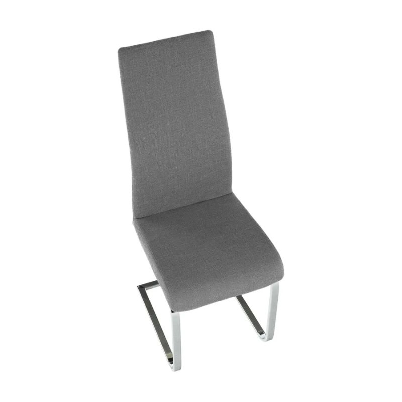 Jedálenská stolička do kuchyne látka tmavosivá