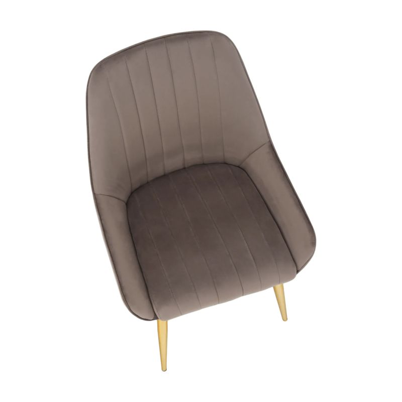 Jedálenská stolička v atraktívnom dizajne sivohnedá Taupe