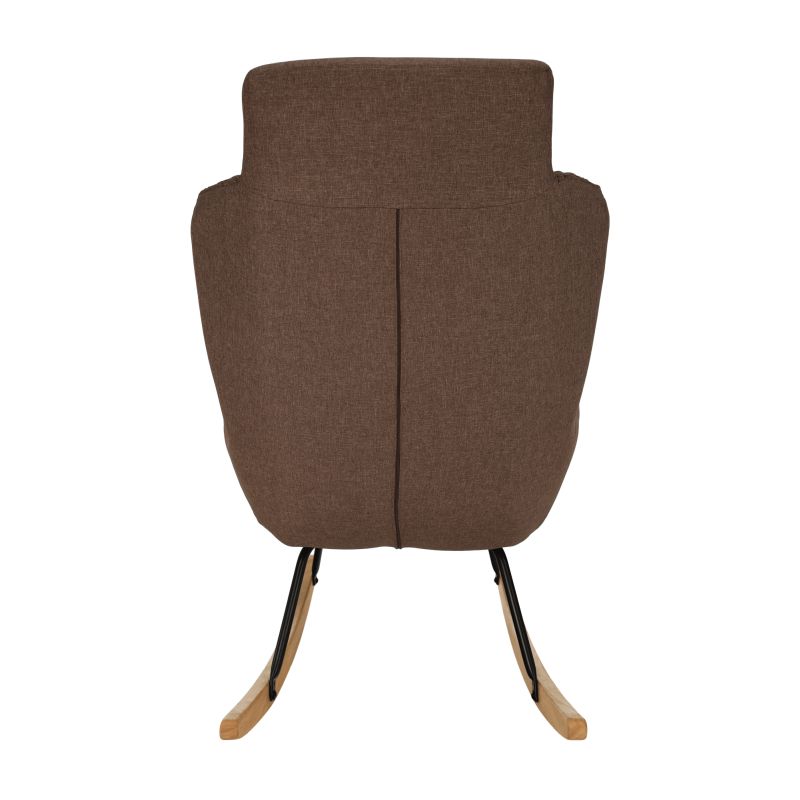 Hojdacie a relaxačné kreslo svetlohnedá látka