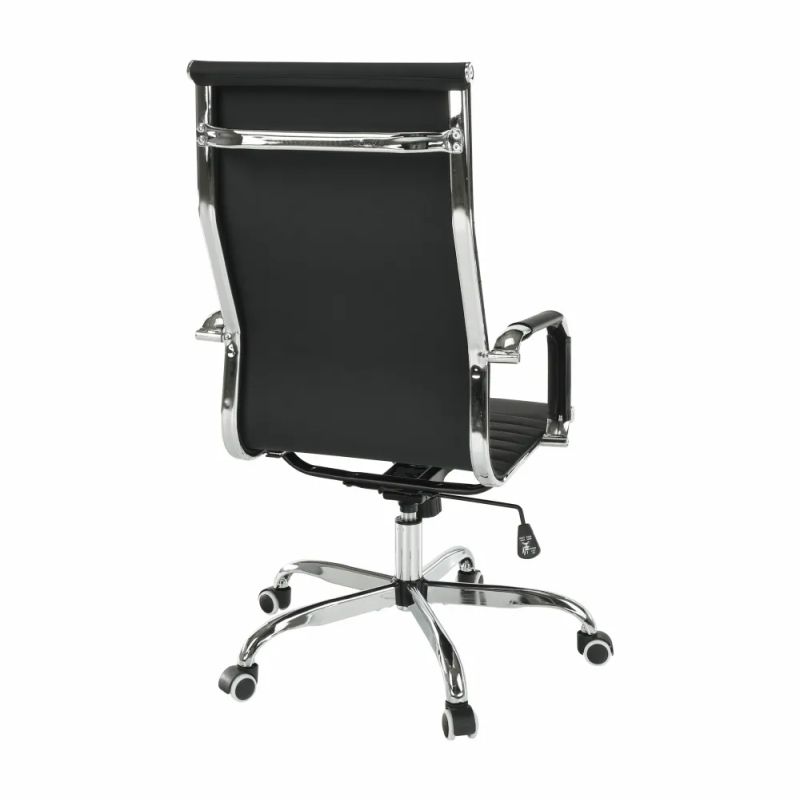 Moderné kancelárske kreslo čierne s vysokým operadlom