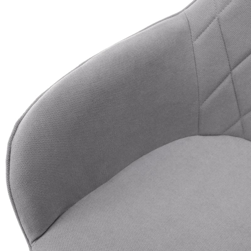 Nadčasové kancelárske kreslo, sivá látka