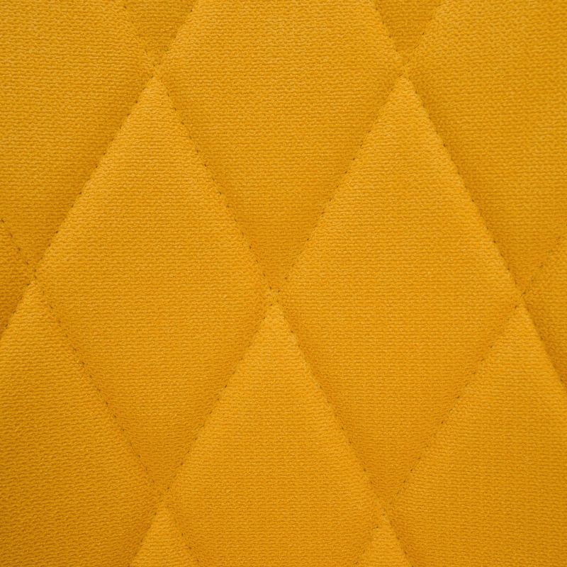 Nadčasové kancelárske kreslo, žltá látka