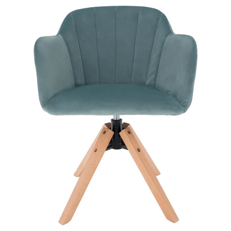 Moderné otočné kreslo čalúnené látkou neomint