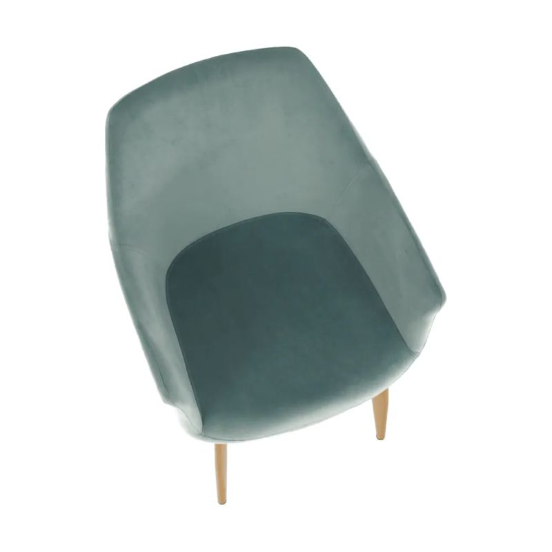 Kreslo do kuchyne a jedálne vo farbe mentolová s nohami vo farbe buk