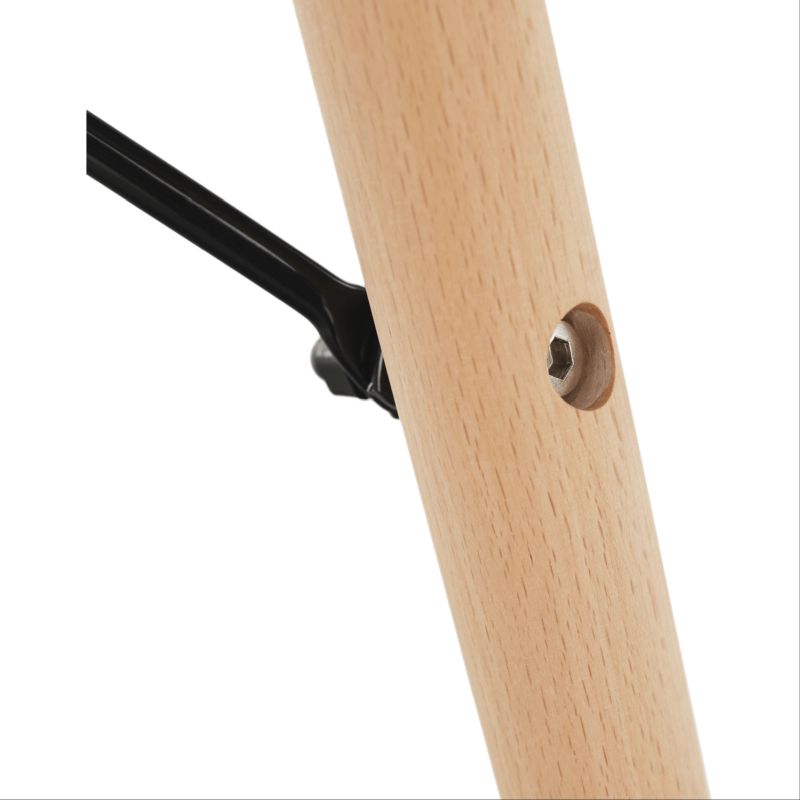 Jedálenský stôl, drevo buk + MDF, biela 90