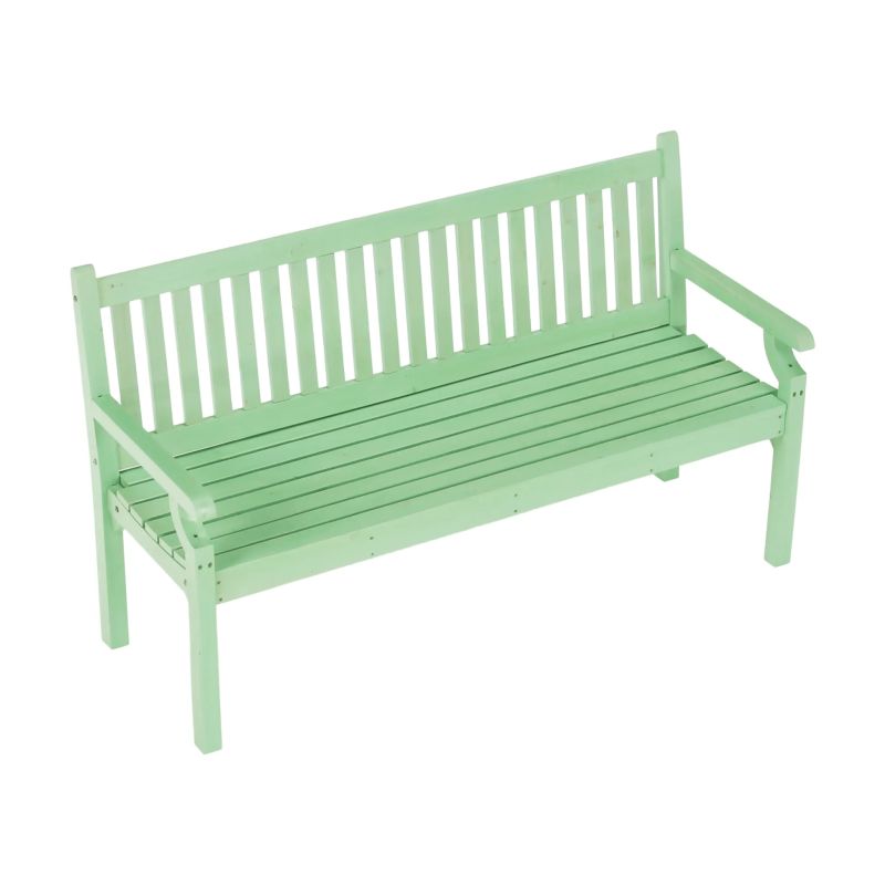 Drevená záhradná lavička s jedinečným dizajnom, neo mint, 150