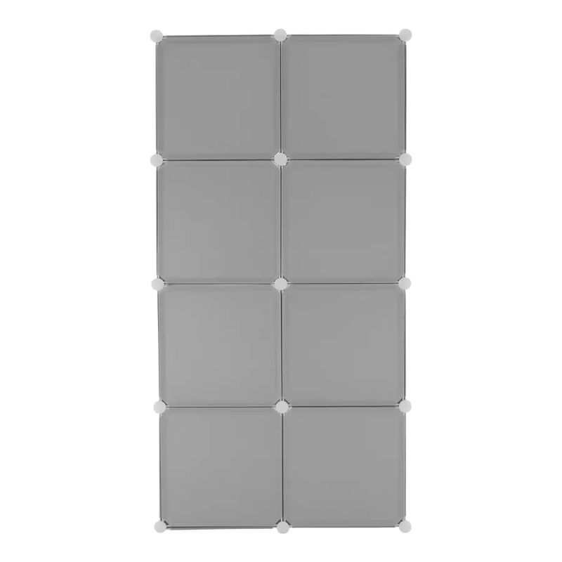 Detská modulárna skriňa, sivý/detský vzor