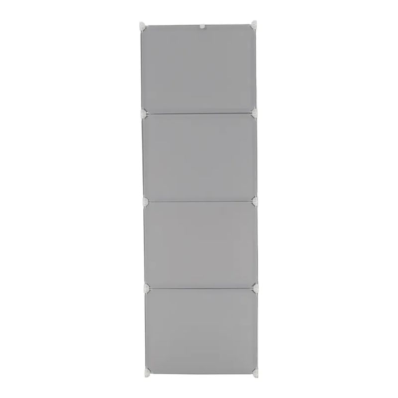 Detská modulárna skriňa, sivá/detská