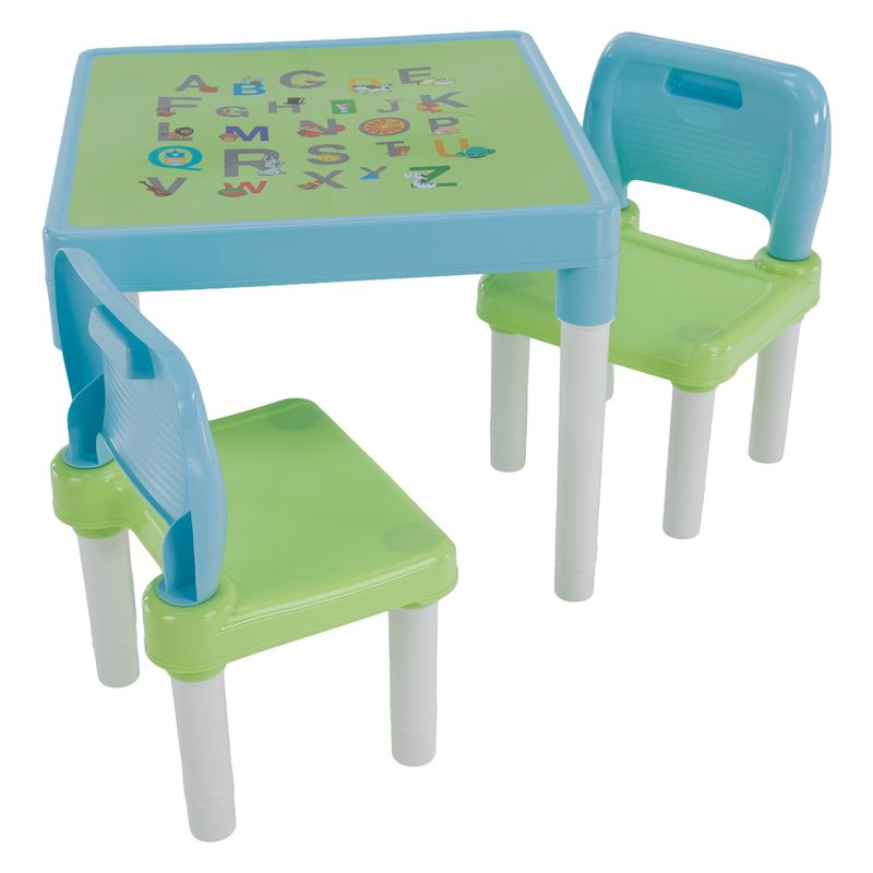 Detský set 1+2, modrá-zelená-biela