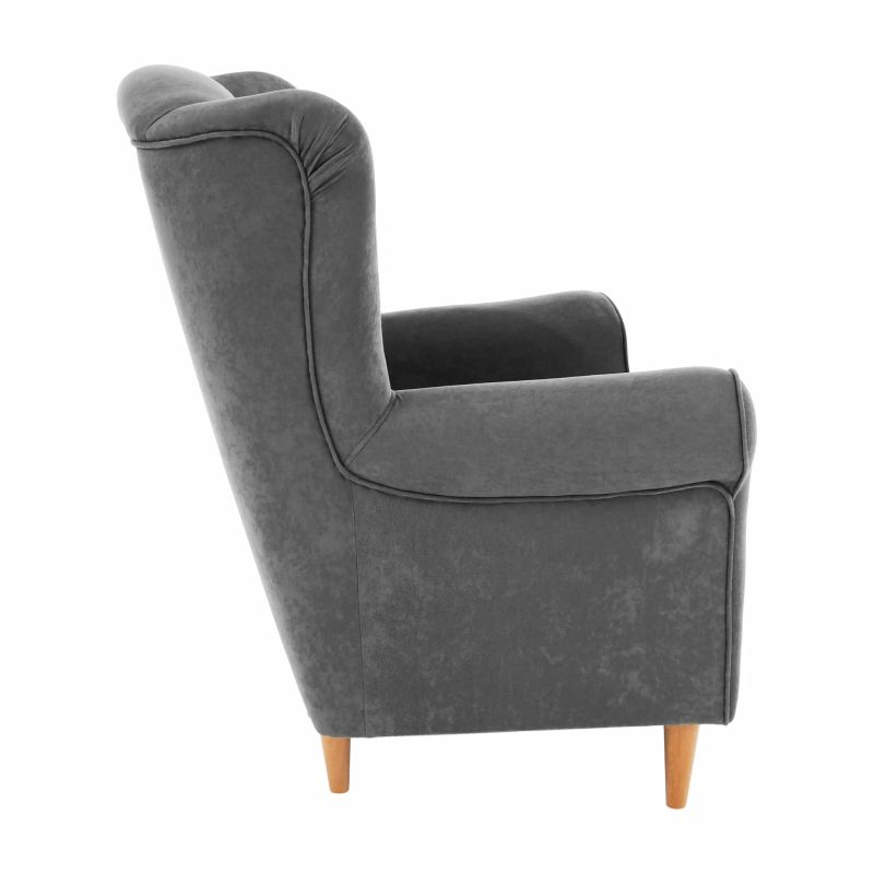 Dizajnový ušiak, látka sivá