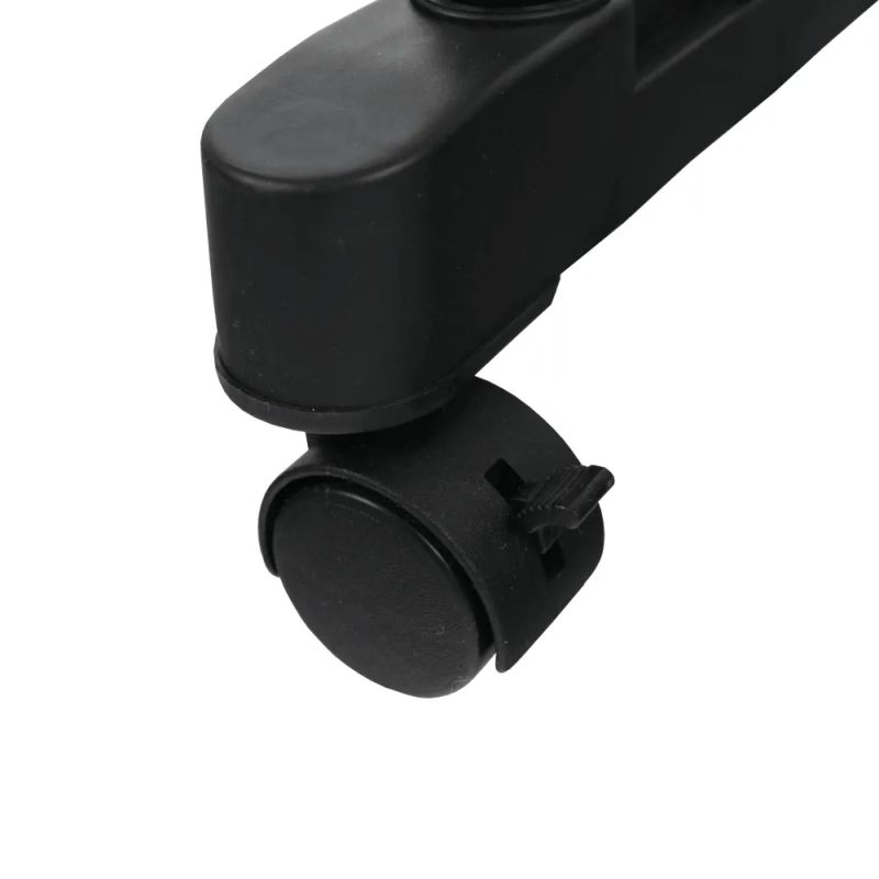 Moderný pojazdný vešiak, kov+čierny plast