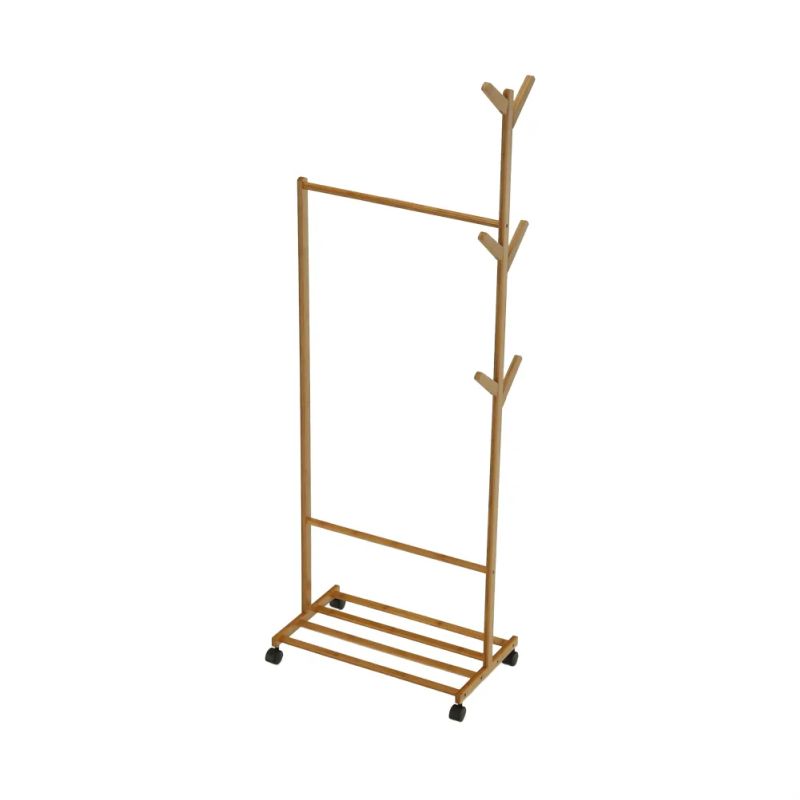 Pojazdný vešiak TYP 1, bambus, šírka 60cm