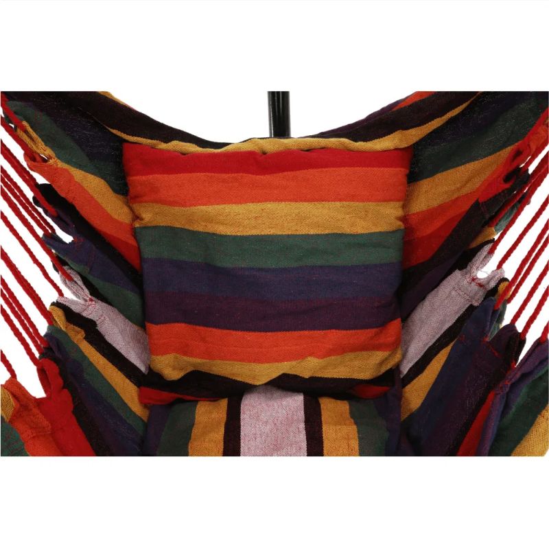 Závesné hojdacie kreslo červené