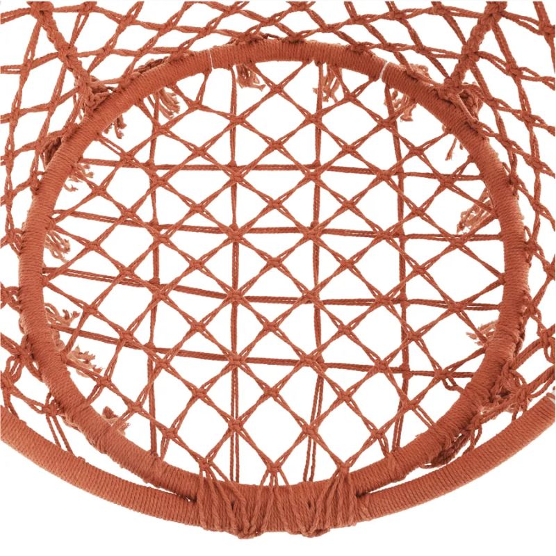 Závesné hojdacie kreslo v béžovohnedej farbe