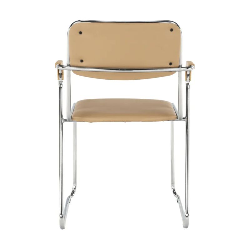 Zasadacia stolička, hnedá ekokoža