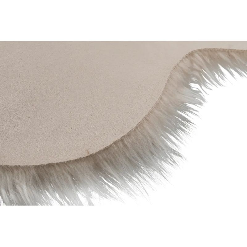 Koberec, TYP 2, umelá kožušina, béžová, 60x90