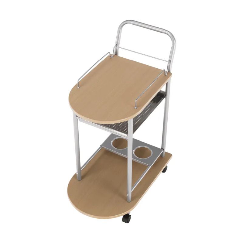 Praktický servírovací stolík, buk/strieborný