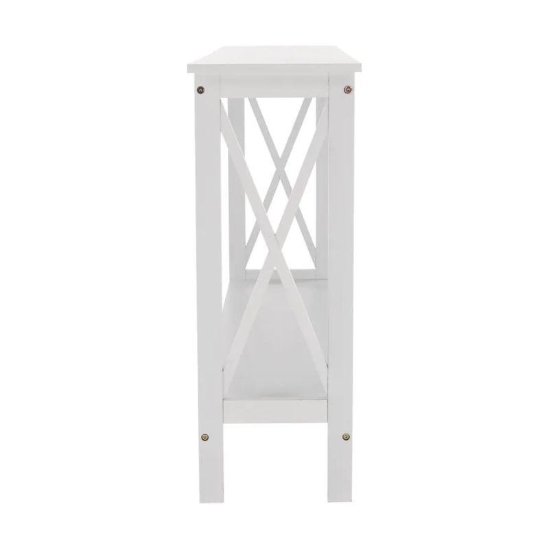 Jednoduchý konzolový stolík biely