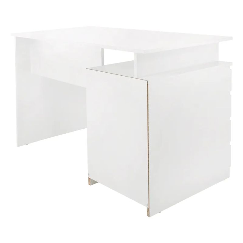 Štýlový počítačový stôl v bielej farbe