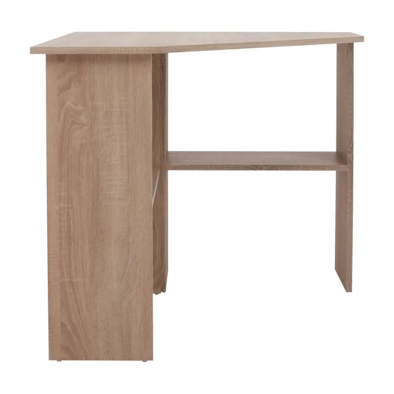 Jednoduchý rohový PC stôl, dub sonoma