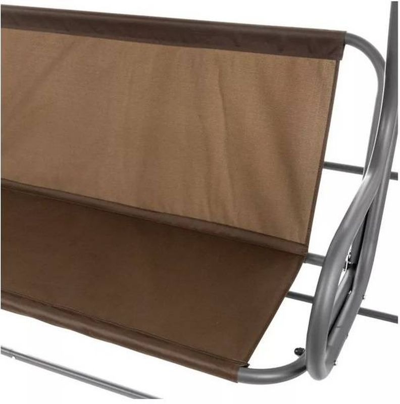 Záhradná hojdačka pre tri osoby, sivá