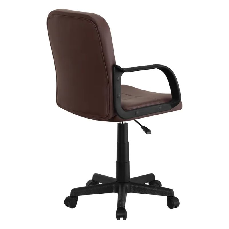 Kancelárske kreslo v elegantnej hnedej ekokoži