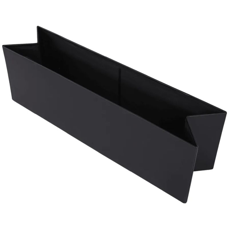 Nadčasový skladací taburet, čierna ekokoža