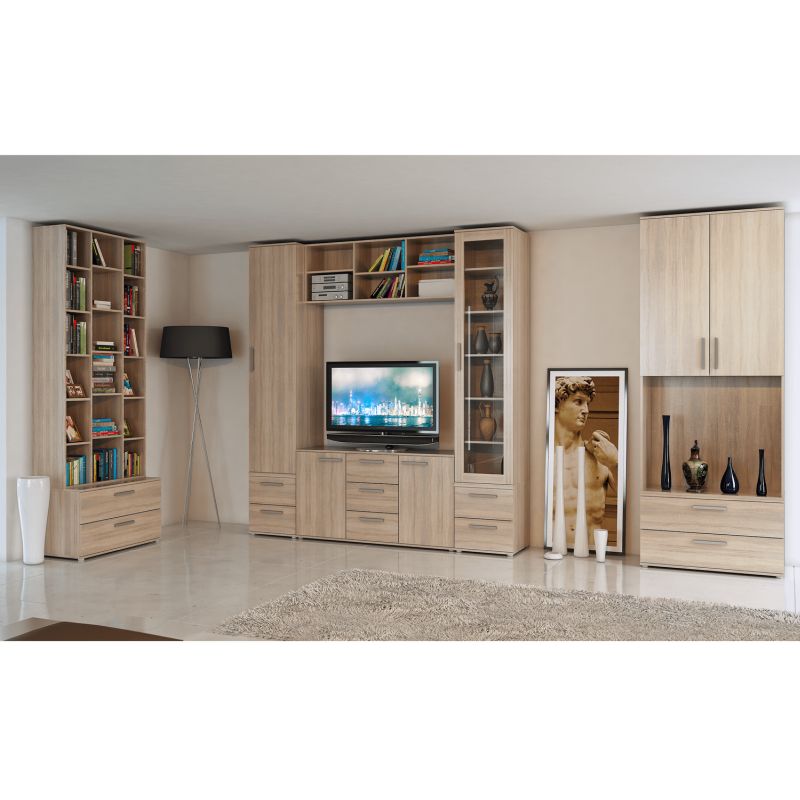 Univerzálny RTV stolík, dub sonoma