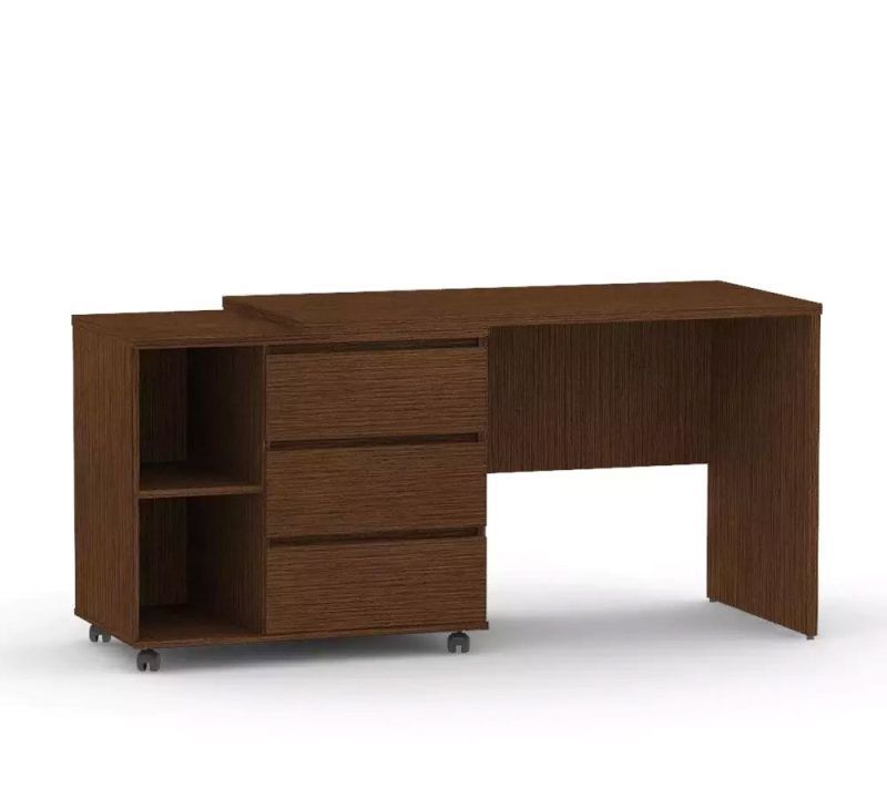 Stolík písací s otočným kontajnerom na kolieskach ľavý - viac farebných prevedení