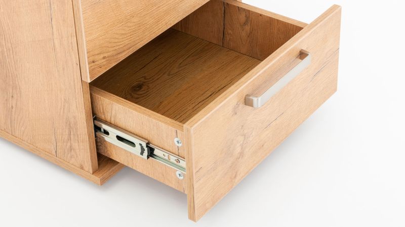 Nočný stolík  2x zásuvka, vysoký - viac farebných prevedení