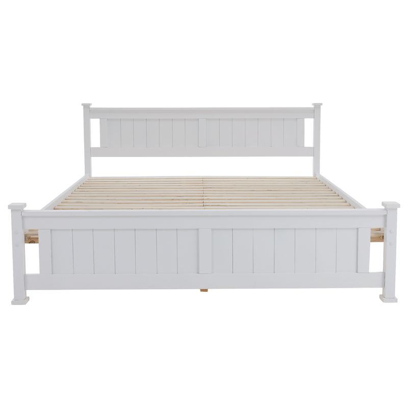 Manželská posteľ v provensálskom štýle 160, biela