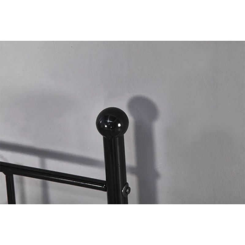 Kovová pohovka - jednolôžko 90, čierna