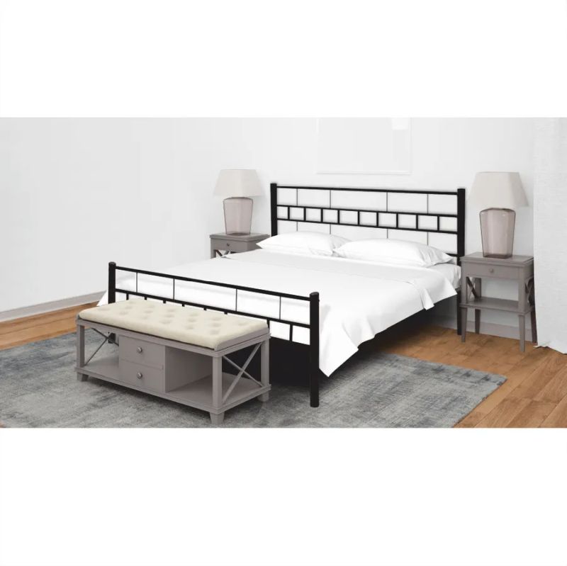 Posteľ z čierneho kovu 160