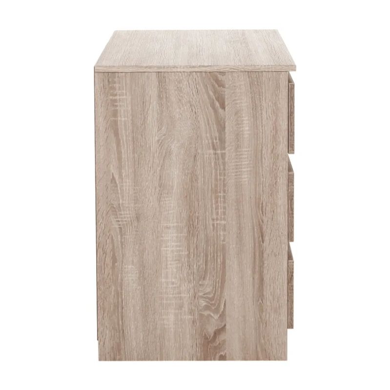 Komoda v prevedení dub sonoma, 3x zásuvka