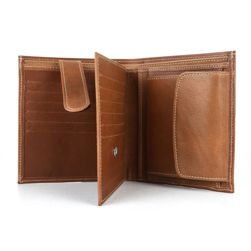 Luxusná kožená peňaženka v hnedej farbe