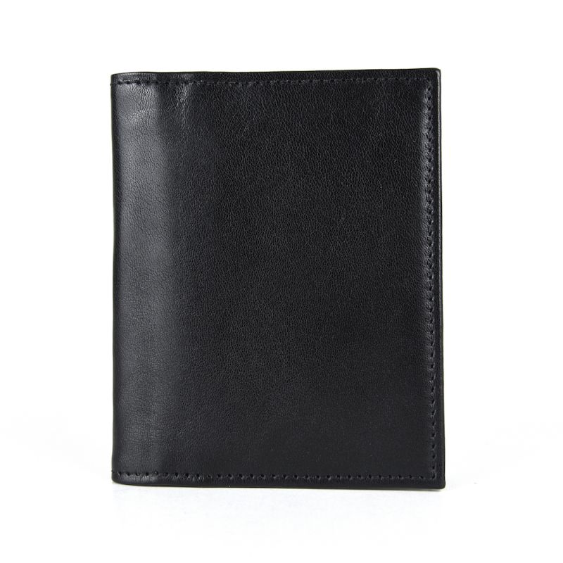 Kožené púzdro na karty a doklady v čiernej farbe