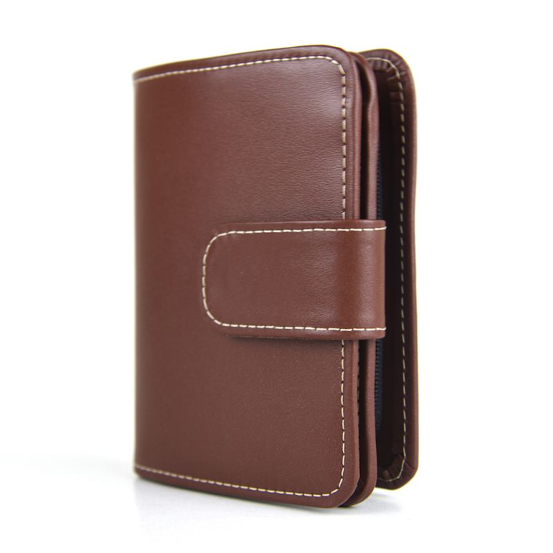 Módna kožená malá dámska peňaženka 8504, hnedá farba