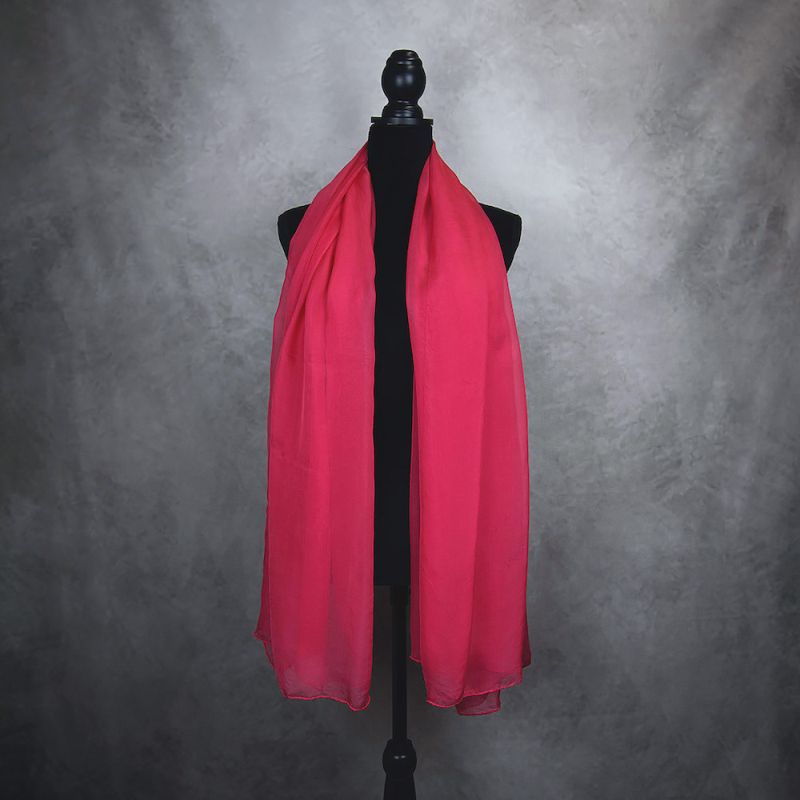 Luxusný hodvábny šál ČERVENÝ 180 x 110cm