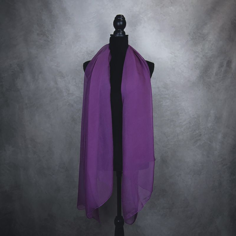 Luxusný hodvábny šál FIALOVÝ 180 x 110cm