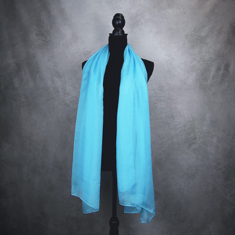 Luxusný hodvábny šál TYRKYSKOVÝ 180 x 110cm