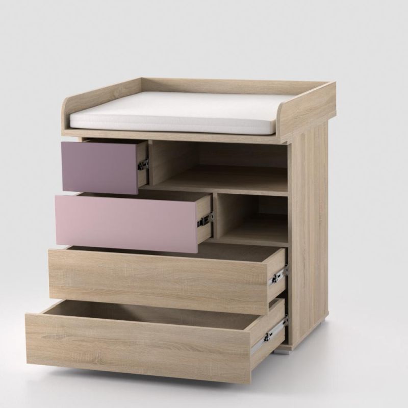 Detská komoda s prebalovacím pultom a matracom - viac farebných prevedení