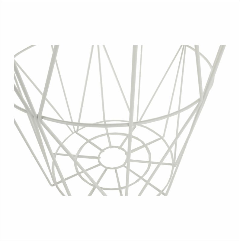 Netradičný príručný stolík TYP 3, prírodná-biela