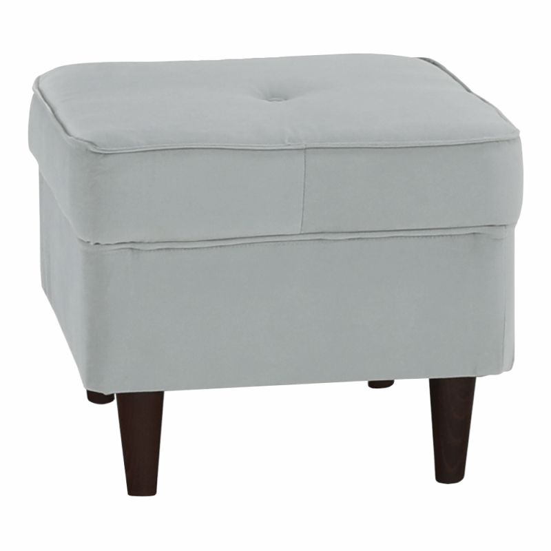 Taburet v nadčasovom dizajne, svetlosivá-orech