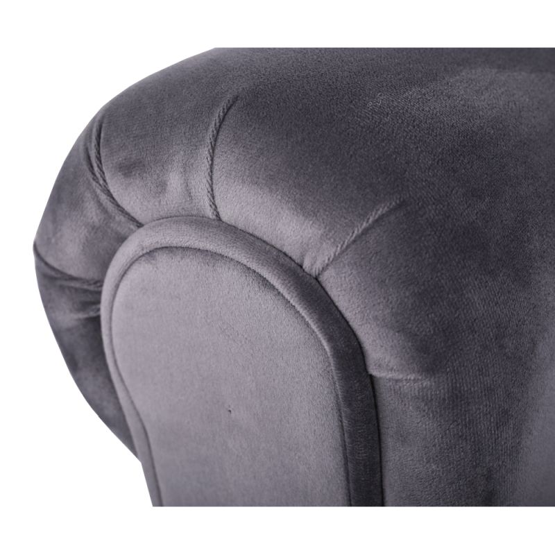 Lavica v nezvyčajnom dizajne, sivá-čierna