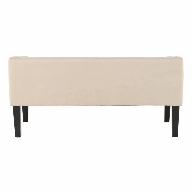 Elegantná lavica v béžovej látke