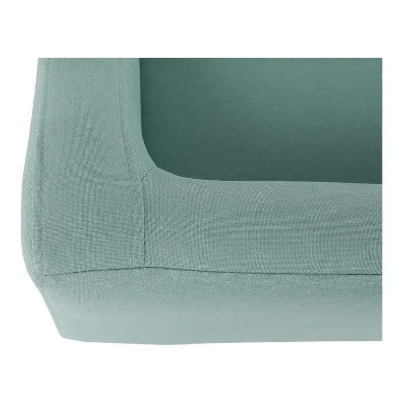 Elegantná lavica v mentolovej látke